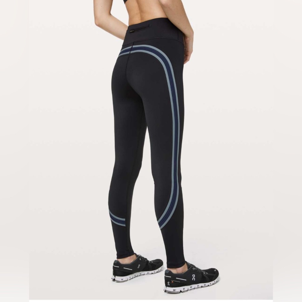 lululemon athletica Black and Gray Leggings